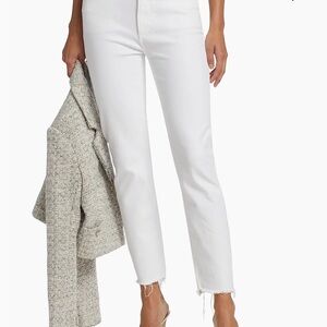 Paige Kylie crop white jeans